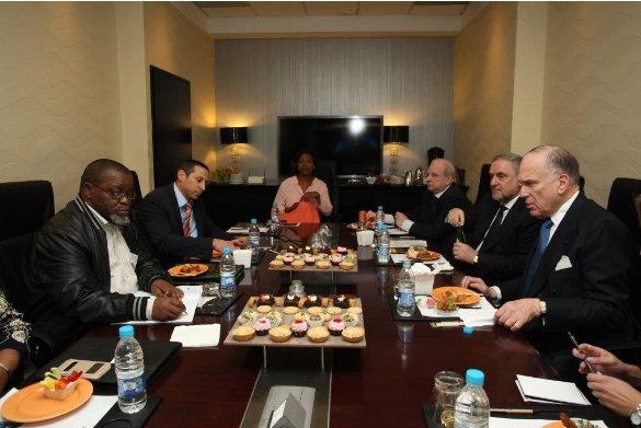 Ronald Lauder and SAJBD leadership meet with ANC’s Secretary General Gwede Mantashe.